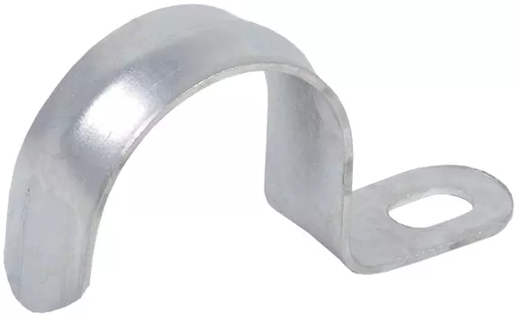Скоба однолапковая IEK D10 мм оцинкованная 10 шт.