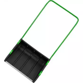 Скрепер для уборки снега 60x47 см пластик с алюминиевой ручкой