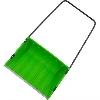 Скрепер для уборки снега 75x55 см пластик с алюминиевой ручкой