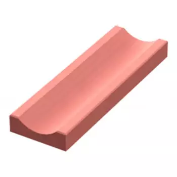 Слив 500x160x50 красный