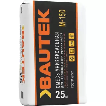 Смесь цементно-песчаная M150 (ЦПС) Bautek Универсальная 25 кг