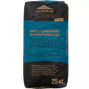Смесь цементно-песчаная M200 (ЦПС) Admiral Professional 25 кг