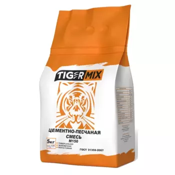 Смесь цементно-песчаная Tigermix М150 (ЦПС) 5 кг