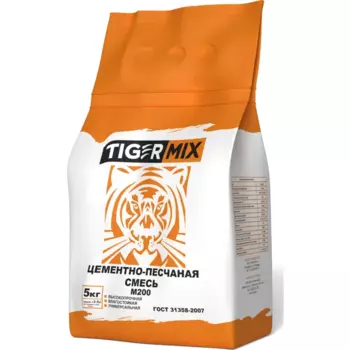 Смесь цементно-песчаная Tigermix М200 (ЦПС) 5 кг