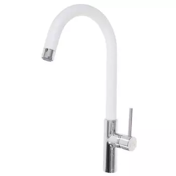 Смеситель для кухни Paini Sky, цвет хром/белый гранит