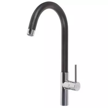 Смеситель для кухни Paini Sky, цвет хром/чёрный гранит