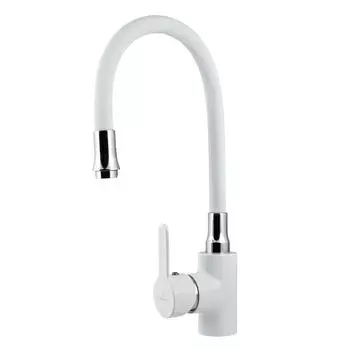 Смеситель для кухни СЛ-ЦВ-Ф26, цвет белый