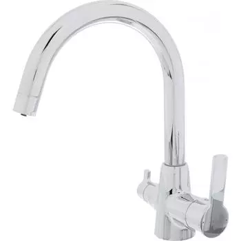 Смеситель для кухни Vidima с переключением на фильтр, цвет хром