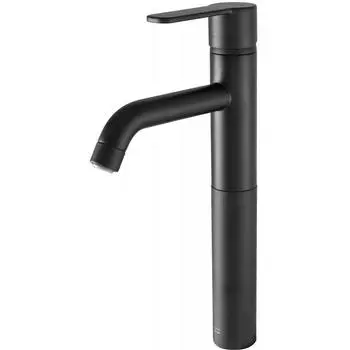 Смеситель для раковины Cox высокий излив цвет чёрный