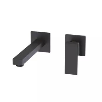 Смеситель для раковины Iddis Folk FOLBL00i01, скрытый монтаж, однорычажный, цвет черный матовый