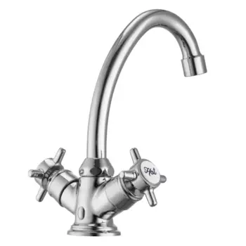 Смеситель для раковины Sensea Mauna двухвентильный высокий цвет хром