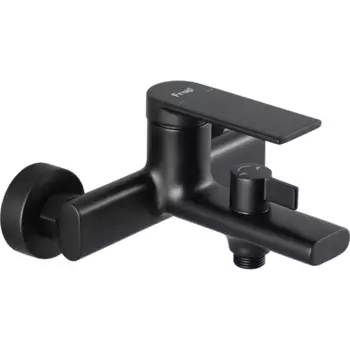 Смеситель для ванны Frap Arne однорычажный с лейкой и шлангом цвет черный