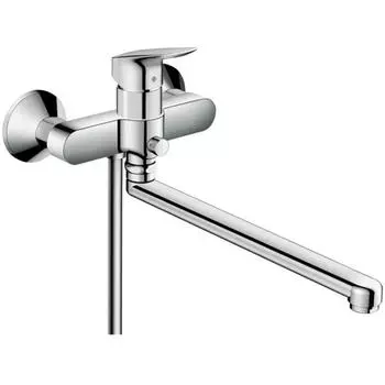 Смеситель для ванны Hansgrohe Logis универсальный однорычажный цвет хром