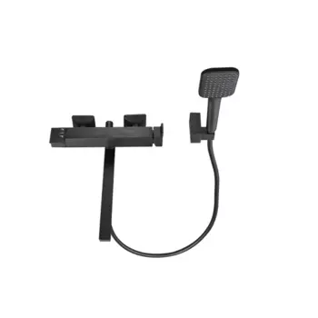 Смеситель для ванны Sensea Studio однорычажный с лейкой и шлангом цвет черный