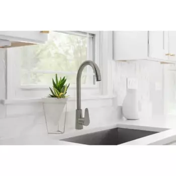 Смеситель кухонный Delinia 2G-VD8001 высота 36.5 см цвет никель