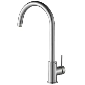 Смеситель кухонный Delinia Loa высота излива 25 см цвет никель матовый