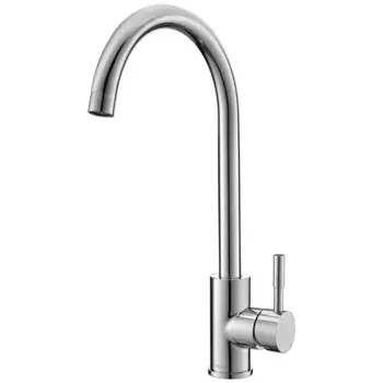 Смеситель кухонный Фламинго высота излива 25 см цвет нержавеющая сталь