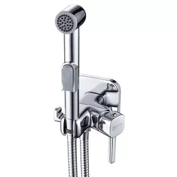 Смеситель с гигиеническим душем,встраиваемый,хром, "Соло", LR7165C
