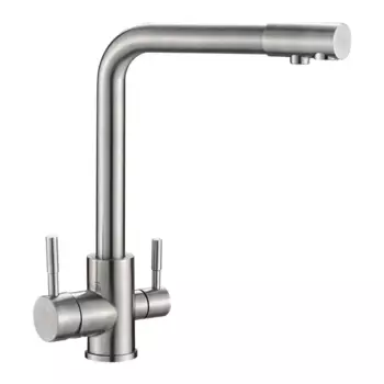 Смеситель с краном для питьевой воды Барьер U-016 нержавеющая сталь