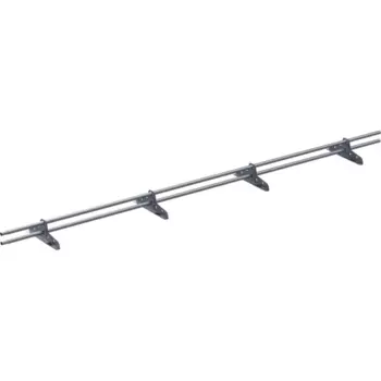 Снегозадержатель трубчатый ЭКО для МЧ, ПН, мягкой кровли 3 м RAL 7024(RR23) темно-серый