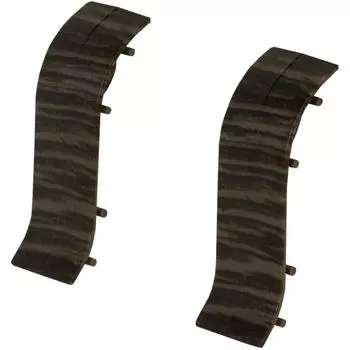 Соединитель для напольного плинтуса «Дуб Палёный» 47 мм 2 шт.