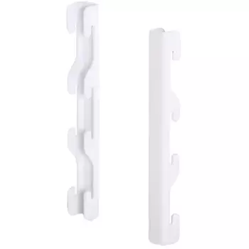 Соединитель для стоек Larvij 16x6x1.5 см сталь цвет белый