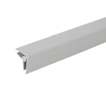 Соединительный профиль Kreaforta ПВХ светло-серый 20x2700 мм для панелей 4 мм