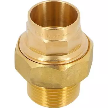 Соединитель пайка, наружная резьба, 28 ммx1", медь 103705