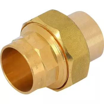 Соединитель пайка разъёмный без прокладки, 28 мм, медь 107604