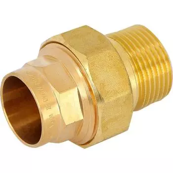 Соединитель пайка Viega разъёмный наружная резьба 28 ммx1" медь 133535