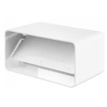 Соединитель для плоских воздуховодов с обратным клапаном Equation 55x110 мм пластик