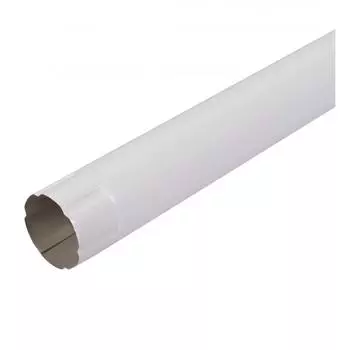 Соединитель трубы 1 м цвет белый