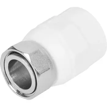 Муфта комбинированная Valtec 3/4"x25 мм ВР ВП полипропилен VTP.708.0.02505