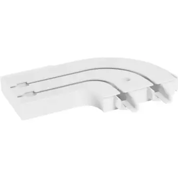 Соединитель внешний поворотный двухрядный Inspire пластик цвет белый 2 шт