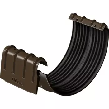 Соединитель желоба металлический Dacha 125 мм 308 мм цвет коричневый