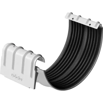 Соединитель желоба металлический Dacha 125 мм 308 мм цвет белый