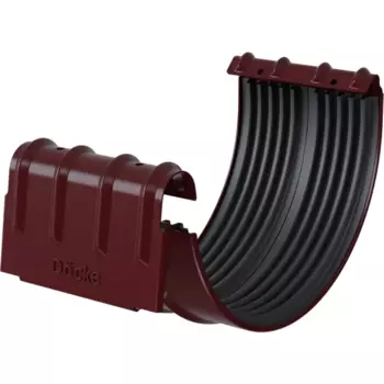 Соединитель желоба металлический Dacha 125 мм 308 мм цвет красный