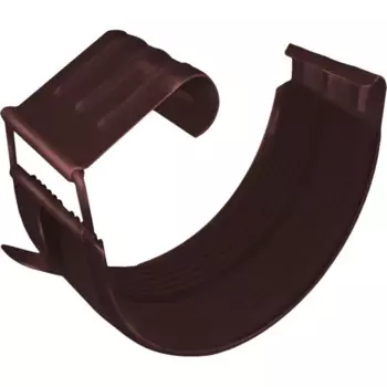 Соединитель желоба GL PE 125 мм цвет шоколад