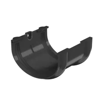 Соединитель желоба ПВХ Технониколь Оптима 80x120 мм цвет черный