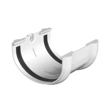 Соединитель желоба ПВХ Технониколь Оптима 80x120 мм цвет белый