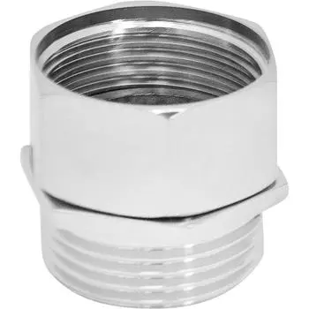 Соединители для полотенцесушителя прямые Сунержа 1"х1" Г/Ш нержавеющая сталь