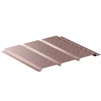 Софит 2000 мм сплошной цвет коричневый