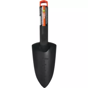 Совок посадочный 29 см пластик черный