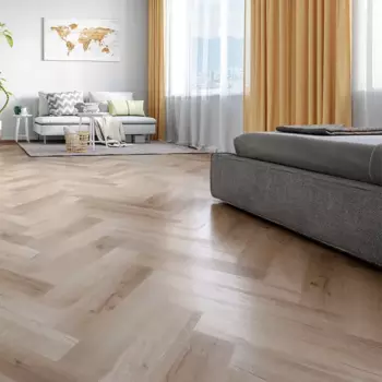 SPC ламинат с натуральным шпоном Дуб Роттердам Home Expert толщина 5 мм с фаской 1.12 м»