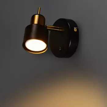 Спот поворотный Arte Lamp Almach 1 лампа GU10 3 м цвет черный
