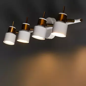Спот поворотный Arte Lamp Almach 4 лампы GU10 12 м цвет белый