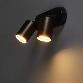 Спот поворотный Arte Lamp Aquarius 2 лампы GU10 4 м цвет черный
