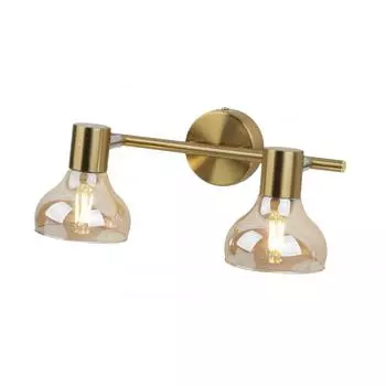 Спот поворотный Rivoli Alba, 2 лампы, 6 м², цвет золото