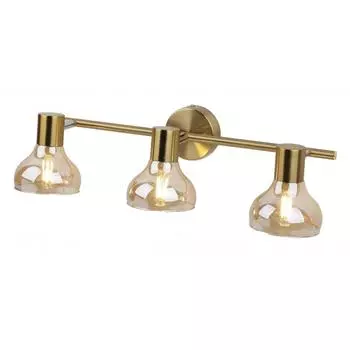 Спот поворотный Rivoli Alba 3 лампы 15 м² цвет золото