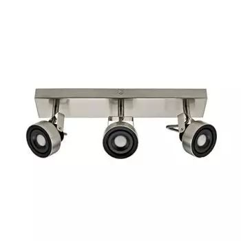 Спот поворотный светодиодный Poros, 6 м², тёплый белый свет, цвет никель